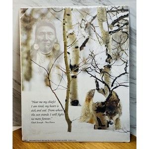Angel Gifts Inc. Chief Joseph - Nez Perce 1995 Poster Sealed Print 10”x8”